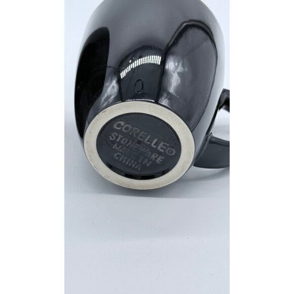 Corelleo Set Of 2 Stoneware Black Mugs - Picture 5 of 9